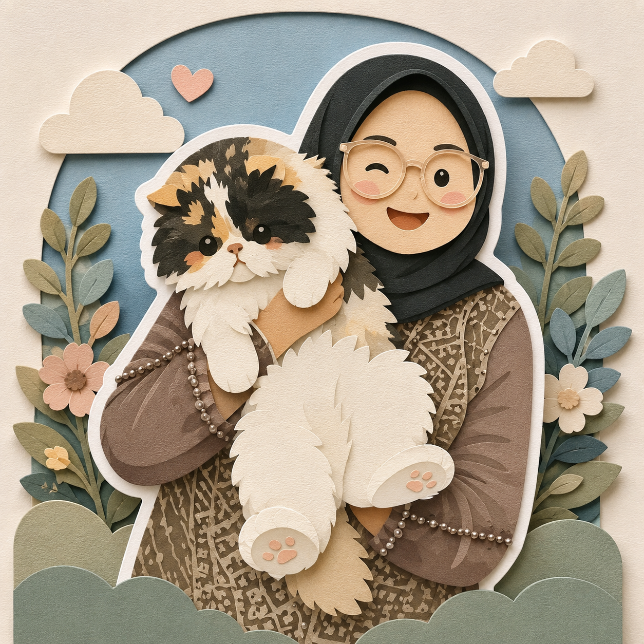 Annisa Rizki Nugroho — playful collage portrait